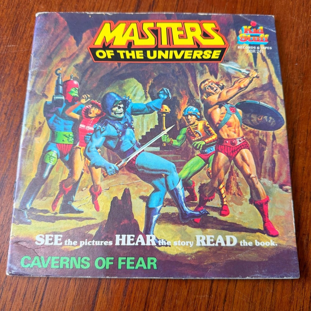 Vintage 80s Kid Stuff Masters of the Universe Caverns of Fear Book Mattel Retro